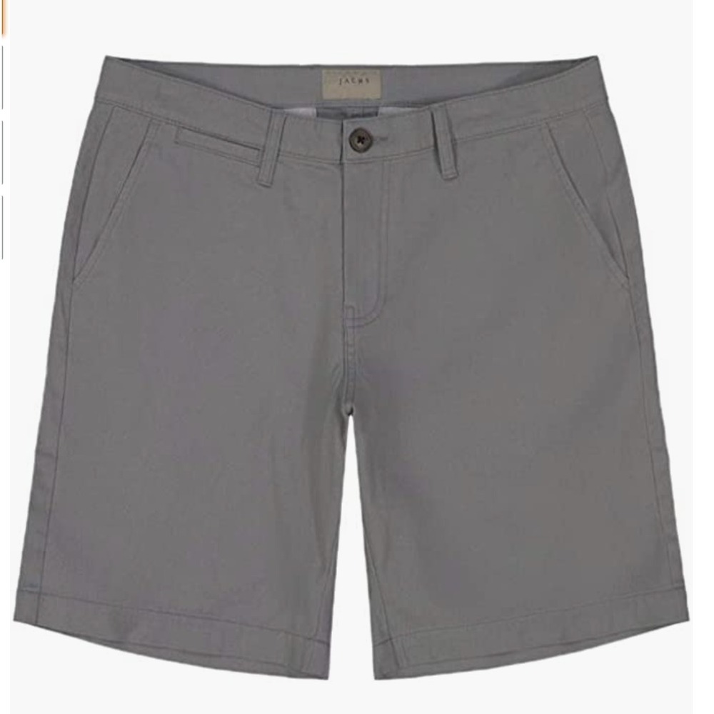 JACHS NY Men's Stretch Chino Shorts Size 36 Gray 9" Inseam NW